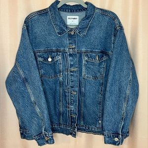 Old Navy Distressed Classic Jean Jacket Classic Blue 2X
